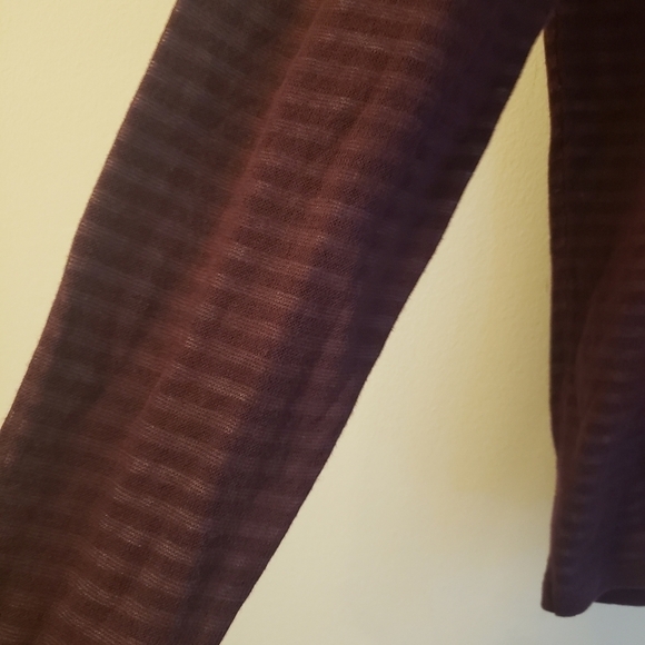 Calibrate Nordstrom Burgundy Oversized Striped Sweater - Picture 10 of 11